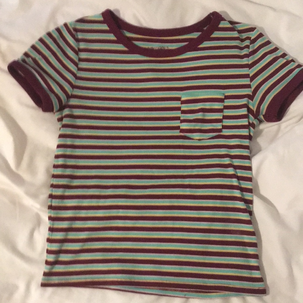 Arizona striped Ringer pocket tee